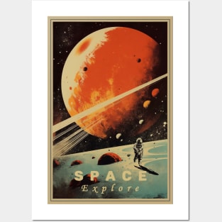 Space Vintage Travel Poster Posters and Art